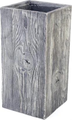 Bak Kubus Hoog Wood 28x28x60cm Grafiet