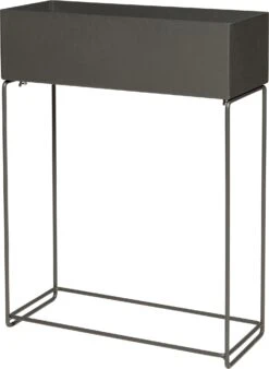 Intratuin Plantenbak Zoey Op Voet Grijs 55 X 20 X 70 Cm