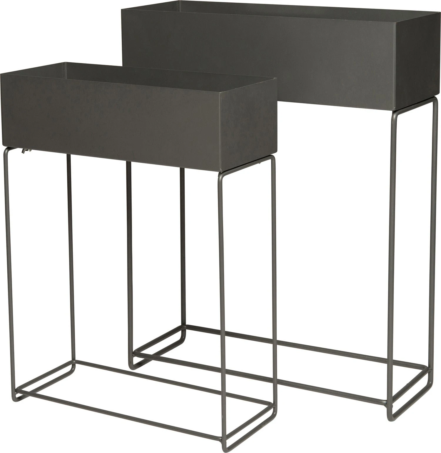 Intratuin Plantenbak Zoey Op Voet Grijs 55 X 20 X 70 Cm 2 Intratuin Plantenbak Zoey Op Voet Grijs 55 X 20 X 70 Cm - Afbeelding 2