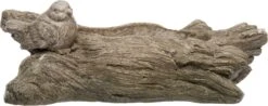 Intratuin Plantenbak Boomstam Met Vogel Grijs 28,5 X 14 X 10,4 Cm