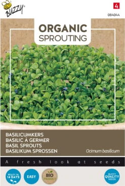 Buzzy Knip&Eet Biologische Kiemgroentezaad Basilicum (Ocimum Basilicum)