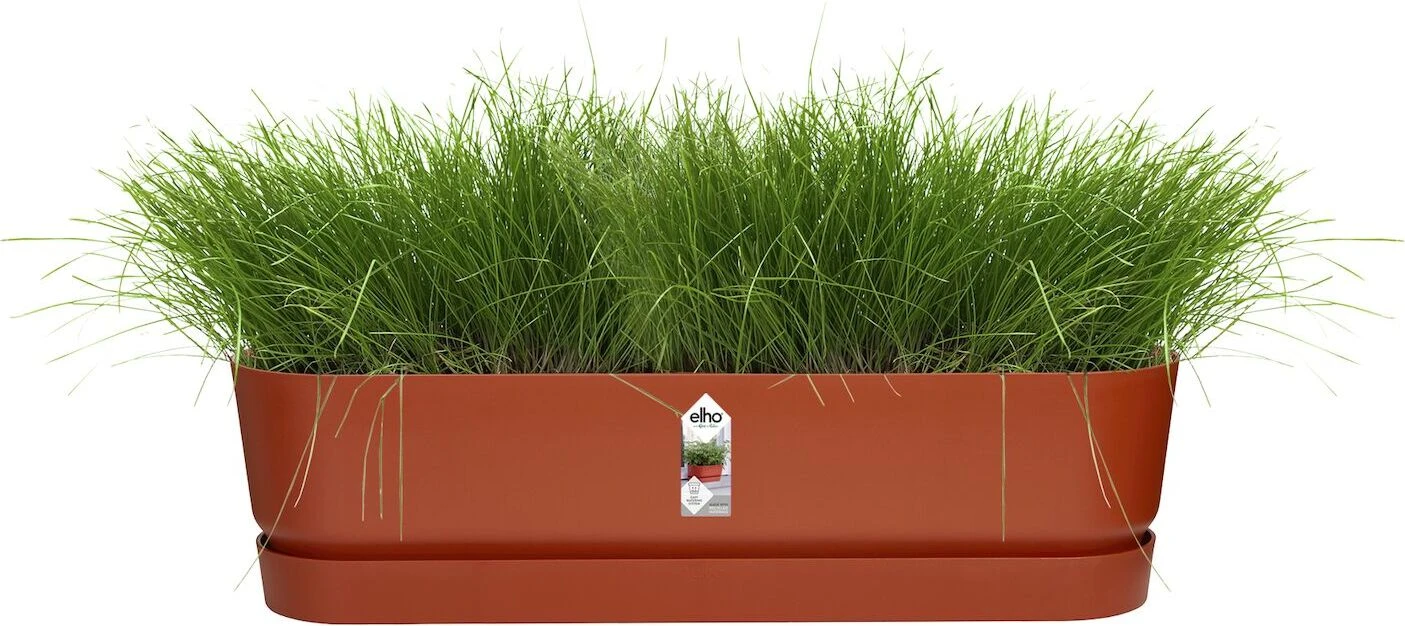 Elho Plantenbak Greenville Bruin 69 X 20 X 18 Cm 2 Elho Plantenbak Greenville Bruin 69 X 20 X 18 Cm - Afbeelding 2