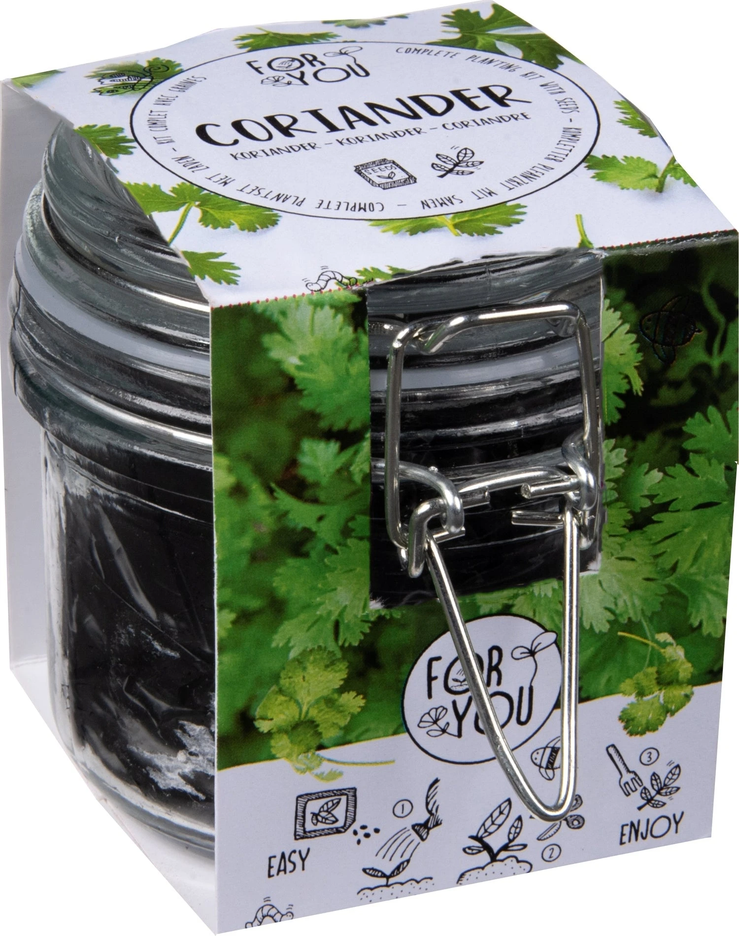 Florex Kruidenzaden In Weckpot Koriander 11 X 8 X 8,5 Cm 1 Florex Kruidenzaden In Weckpot Koriander 11 X 8 X 8,5 Cm