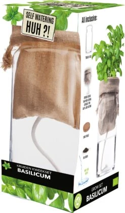 Florex Biologische Kruidenset Basilicum (Ocimum Basilicum) Zelf Bewaterend