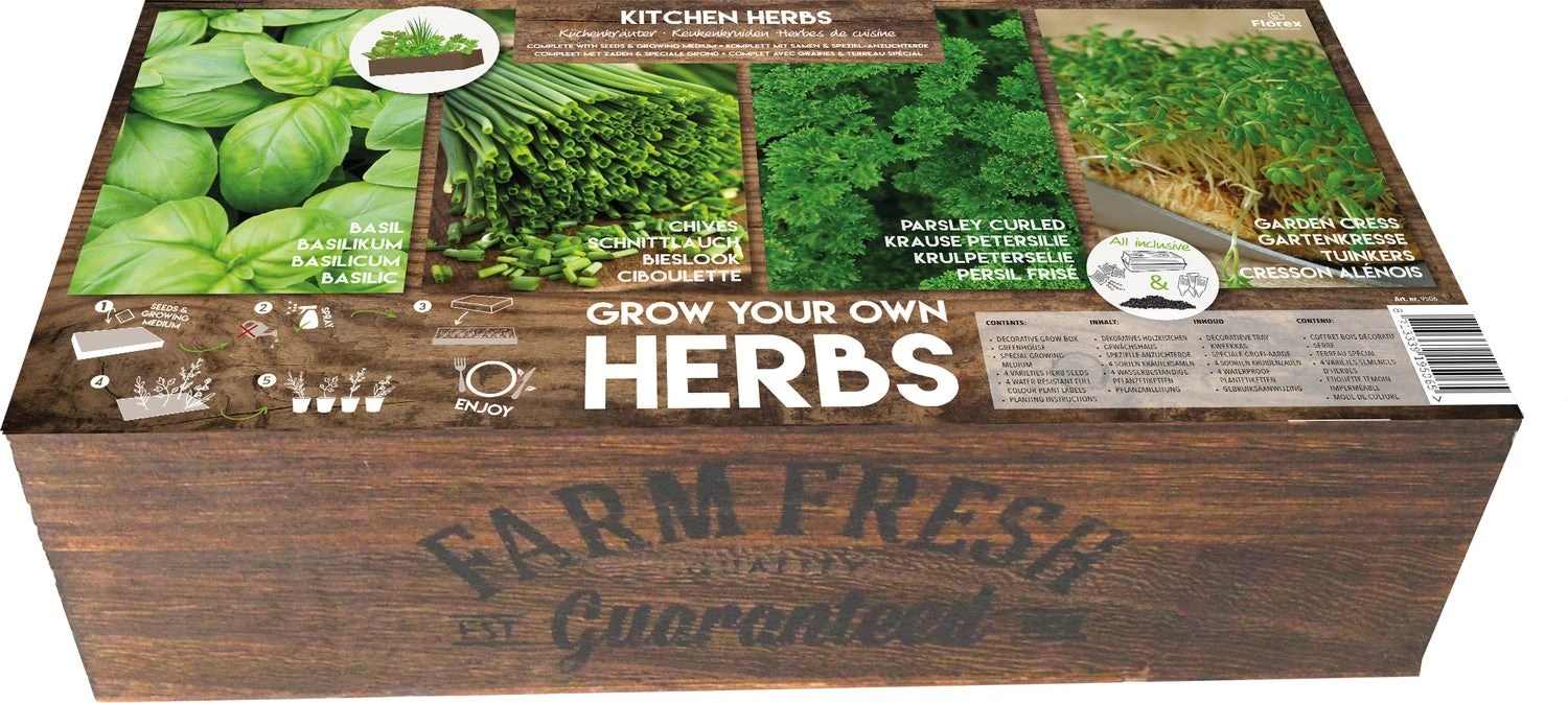 Florex Kruidenzaden Farm Fresh Kruidenbox 2 Florex Kruidenzaden Farm Fresh Kruidenbox - Afbeelding 2