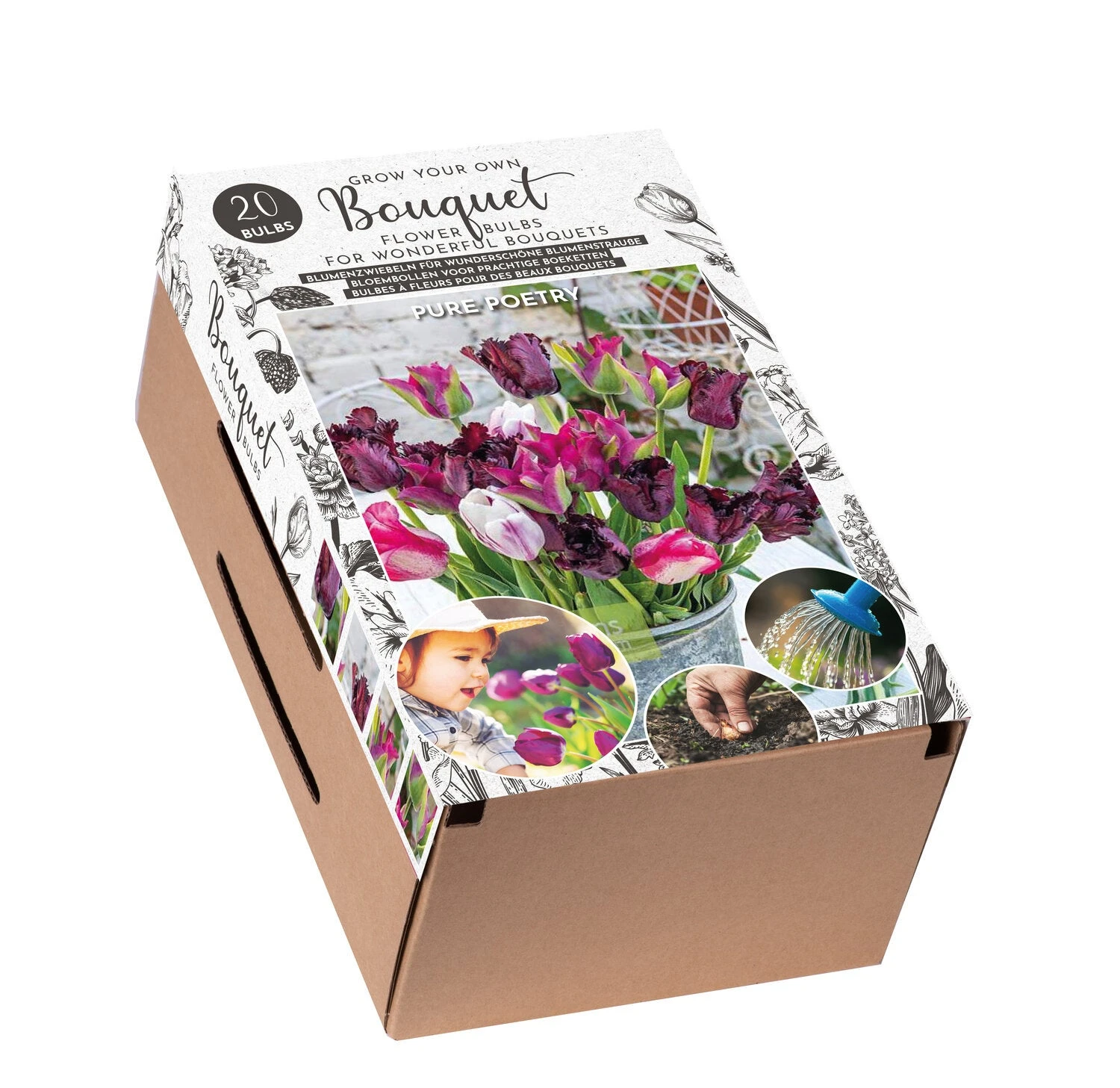 Florex Bloembollen Bouquet In Doos Pure Poetry 24 X 10 X 15 Cm 1 Florex Bloembollen Bouquet In Doos Pure Poetry 24 X 10 X 15 Cm