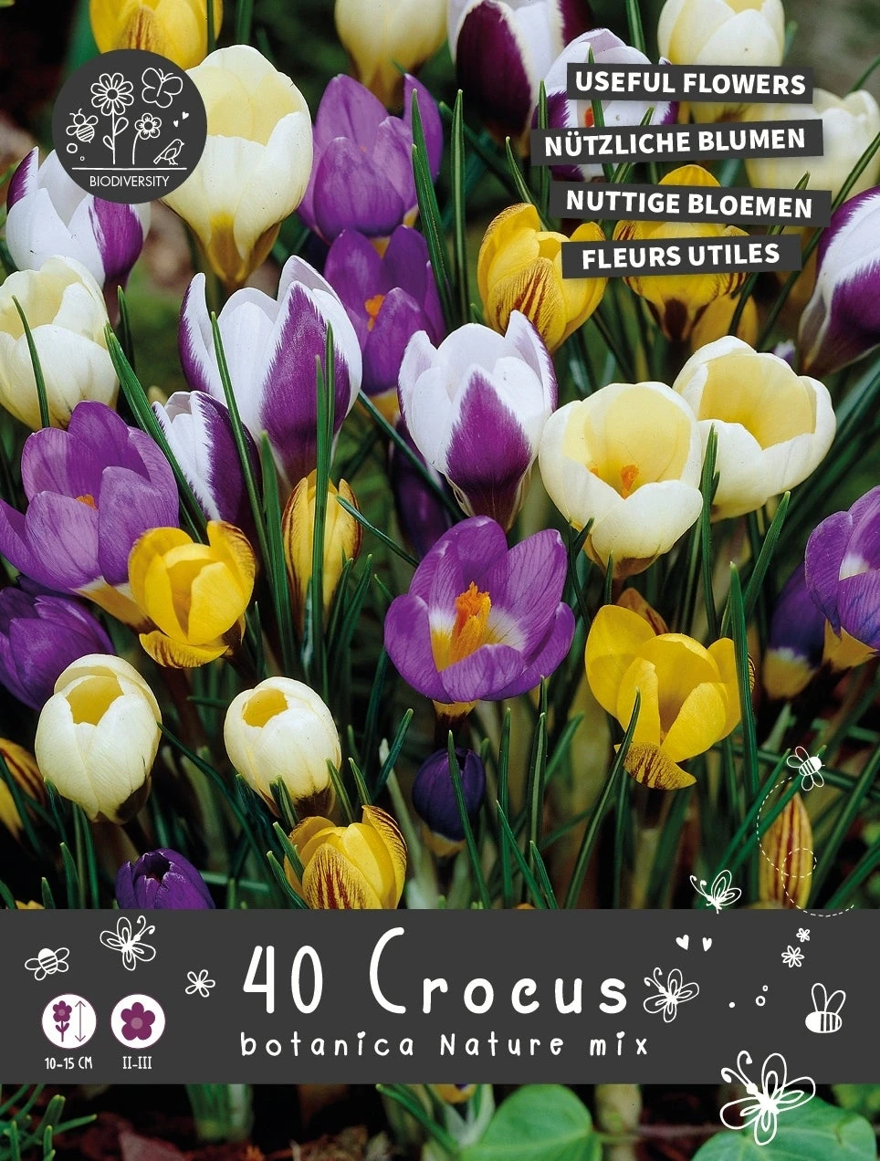 Florex Bloembollen Nuttige Bloemen Krokus (Crocus) Botanische Mix 10,5 X 17,5 X 22 Cm 1 Florex Bloembollen Nuttige Bloemen Krokus (Crocus) Botanische Mix 10,5 X 17,5 X 22 Cm