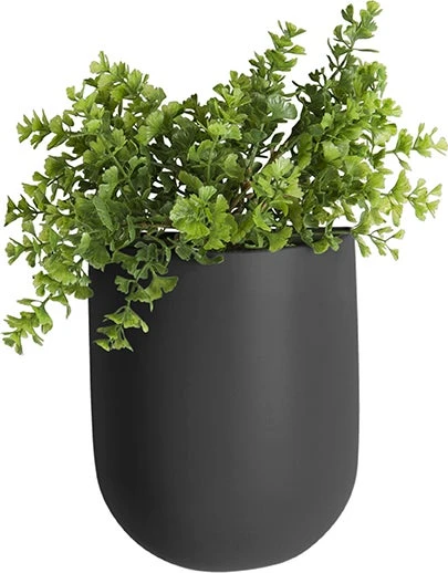 PT Living Muur Bloempot Ovaal Zwart 7 X 14,8 X 19 Cm 2 PT Living Muur Bloempot Ovaal Zwart 7 X 14,8 X 19 Cm - Afbeelding 2