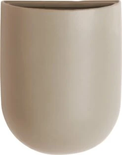 PT Living Muur Bloempot Oval Grijs 19 X 14,8 X 7 Cm