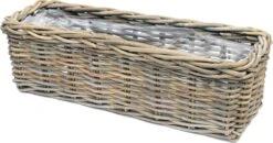 Van Der Leeden Plantenbak Grijs 60 X 23 X 20 Cm