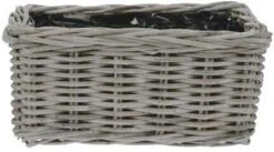 Van Der Leeden Plantenbak Grijs 30 X 15 X 15 Cm