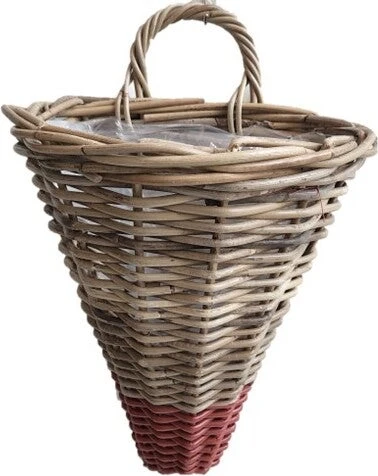 Van Der Leeden Muur Bloempot Marie Naturel / Rood 30 X 26 X 37 Cm 1 Van Der Leeden Muur Bloempot Marie Naturel / Rood 30 X 26 X 37 Cm