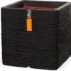 Capi Europe Plantenbak Nature-Rib Zwart 30 X 30 X 30 Cm