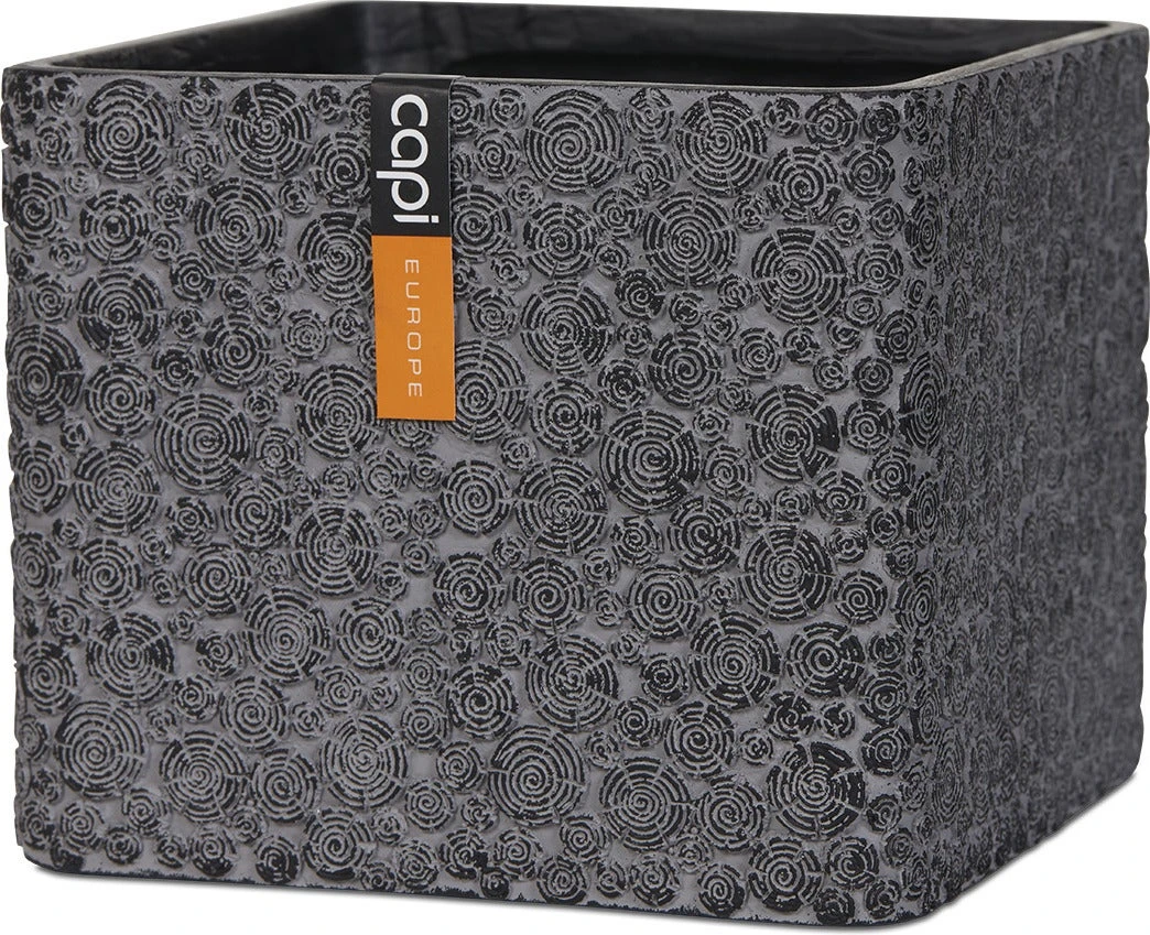 Capi Nature Bloembak Wood Vierkant 15 X 15 X 15 Cm Zwart 1 Capi Nature Bloembak Wood Vierkant 15 X 15 X 15 Cm Zwart