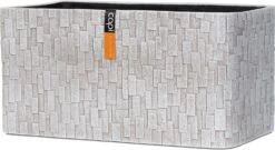 Capi Nature Bloembak Stone 23 X 12 X 11 Cm Ivoor