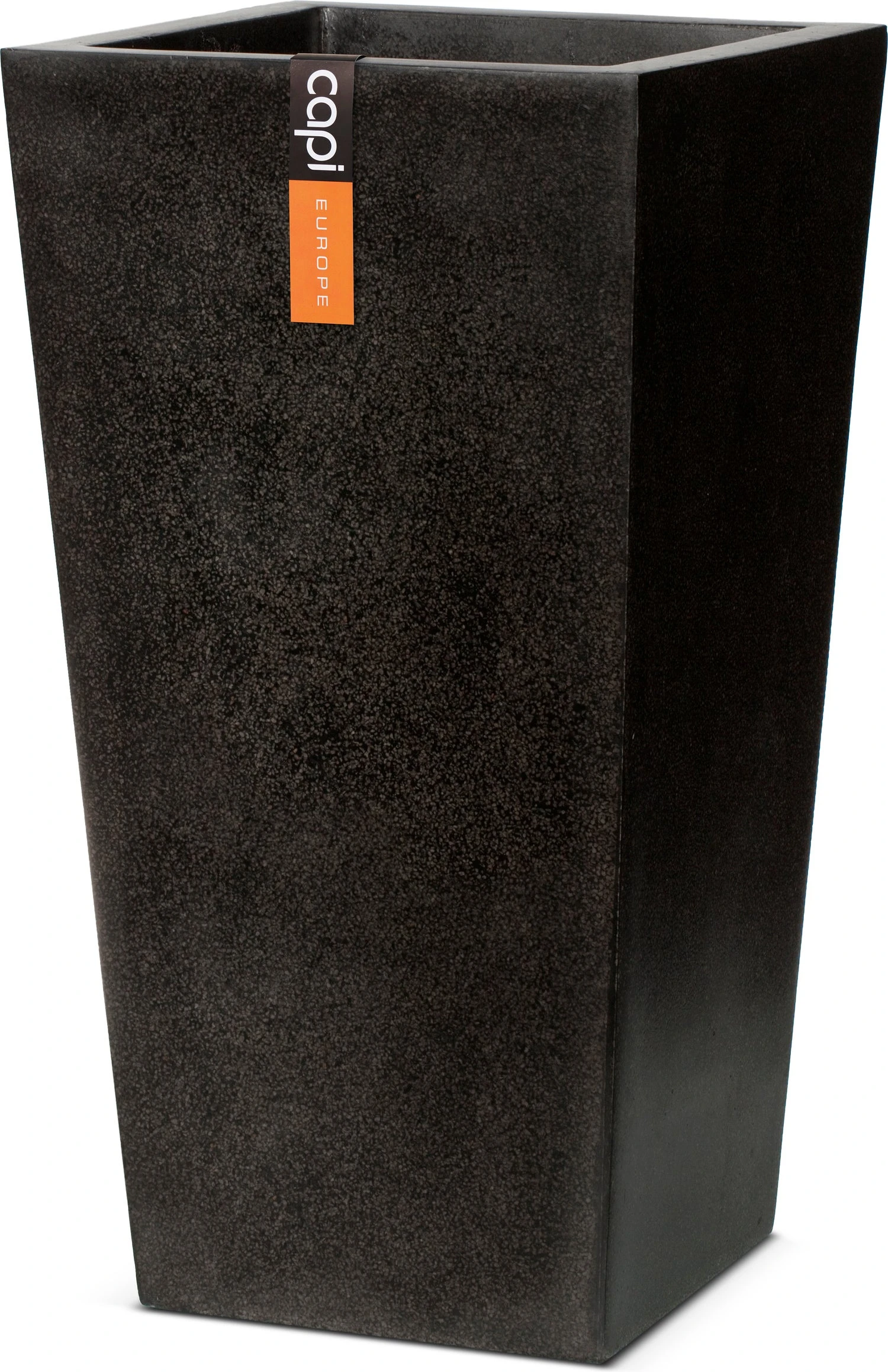 Capi Europe Plantenbak Lux Terrazzo Zwart 32 X 32 X 60 Cm 1 Capi Europe Plantenbak Lux Terrazzo Zwart 32 X 32 X 60 Cm