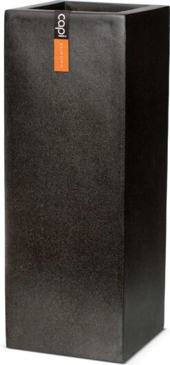 Capi Europe Plantenbak Lux Terrazzo Zwart 35 X 35 X 78 Cm