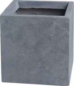 Intratuin Bloempot Kubus Lichtgrijs 44 X 44 X 38 Cm