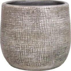 Bela Arte Muur Bloempot Mira Grijs D 18 H 16 Cm