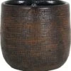 Bela Arte Muur Bloempot Mira Donkerbruin D 16 H 14 Cm