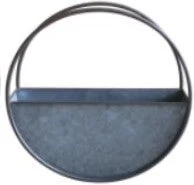 Intratuin Muur Bloempot Tonny Grijs D 46 H 14 Cm