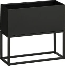 Mica Decorations Plantenbak Op Voet Gerry Zwart 42 X 16 X 38 Cm