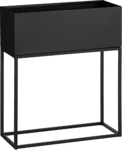 Mica Decorations Plantenbak Op Voet Gerry Zwart 50 X 20 X 48 Cm