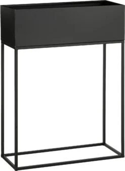 Mica Decorations Plantenbak Op Voet Gerry Zwart 58 X 24 X 78 Cm